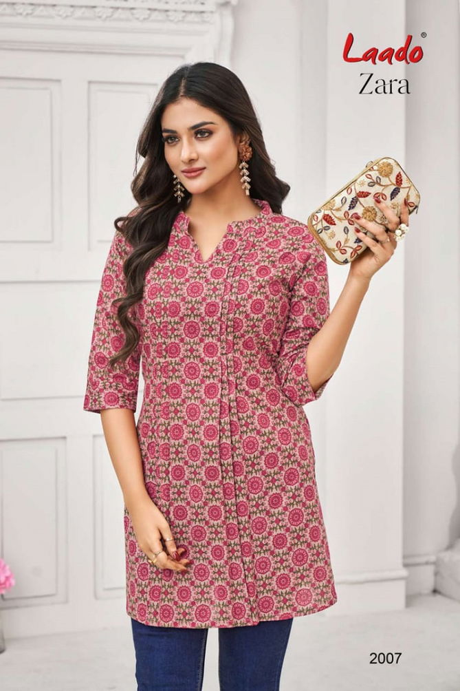 Laado Zara Vol 2 2001 To 2012 Short Printed Kurti Wholesalers In Delhi